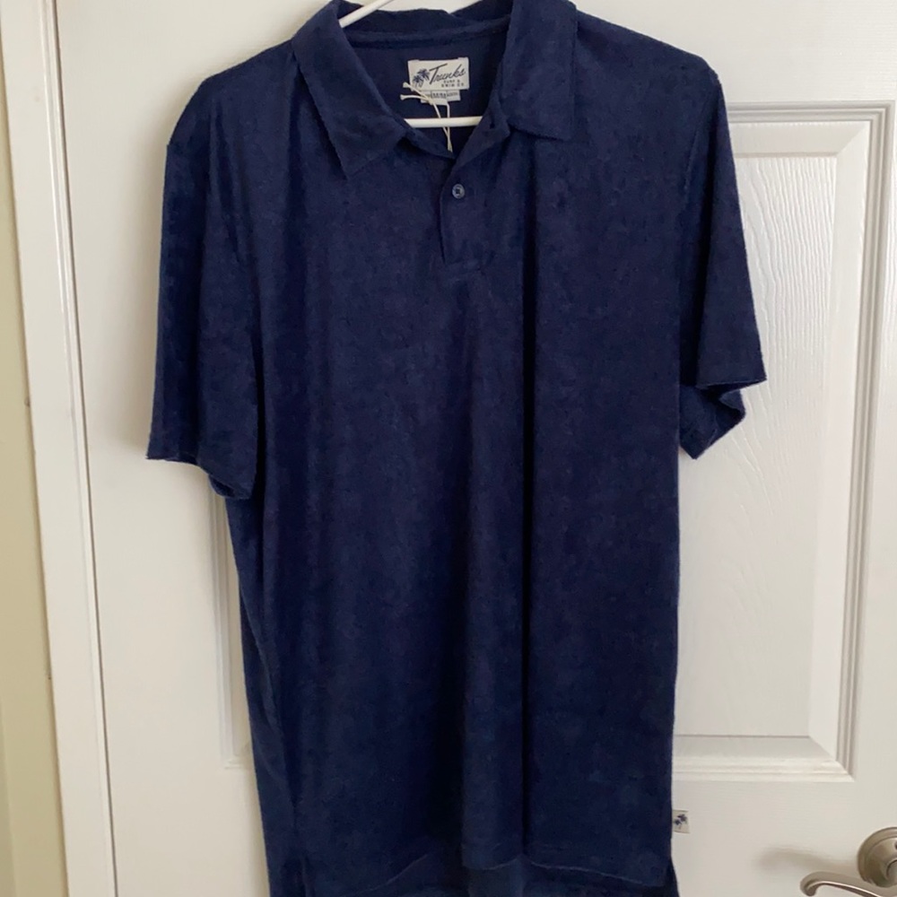 Trunks Brand short sleeve Blue medium size shirt.